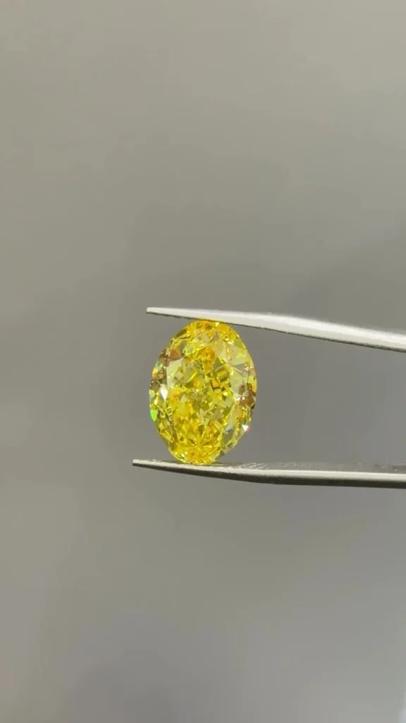Fancy Vivid Yellow Loose Diamond Alternative, Custom Engagement Ring Center Stone,